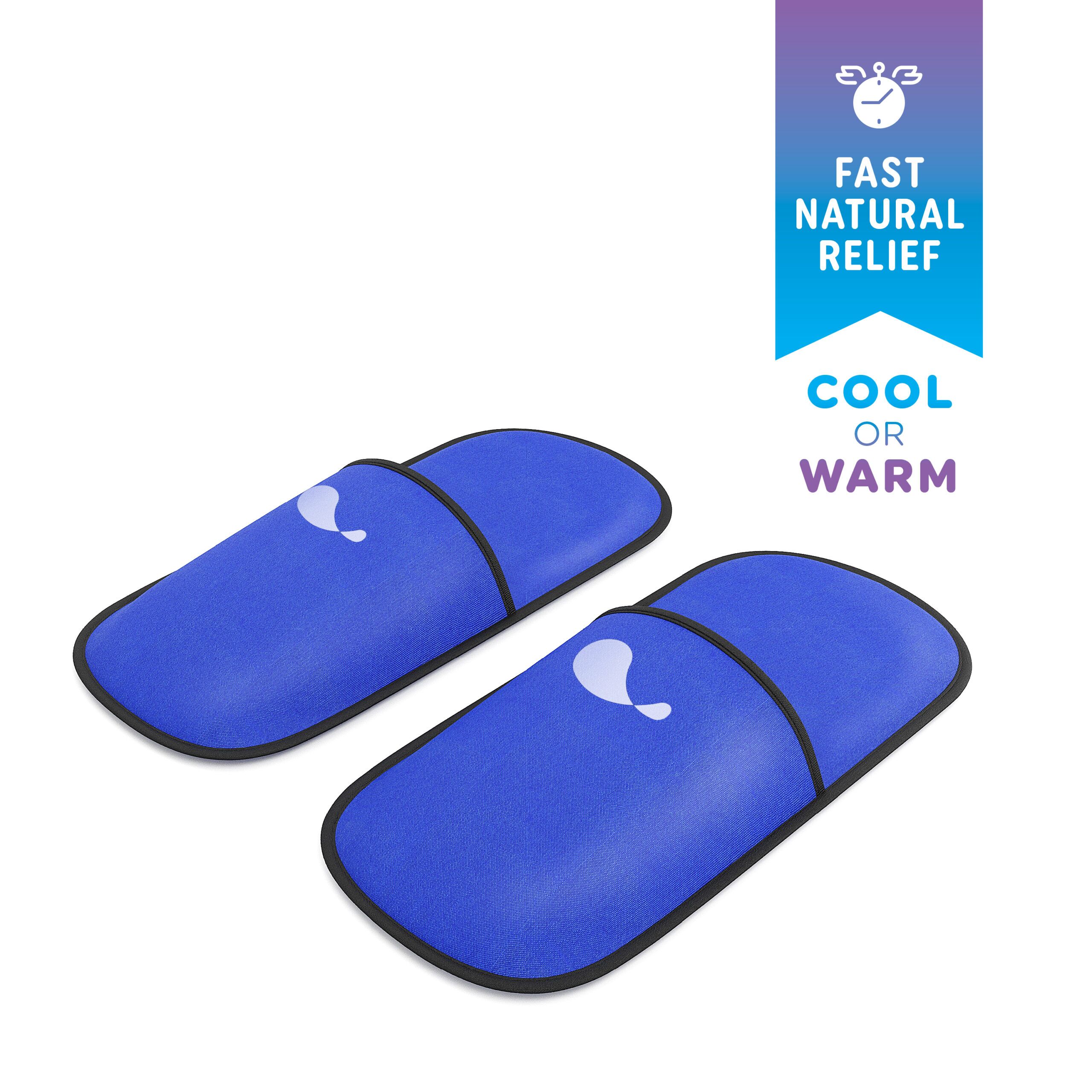 Cold Therapy Socks - Reusable Gel Ice Frozen Slippers for Feet, Heels,  Swelling
